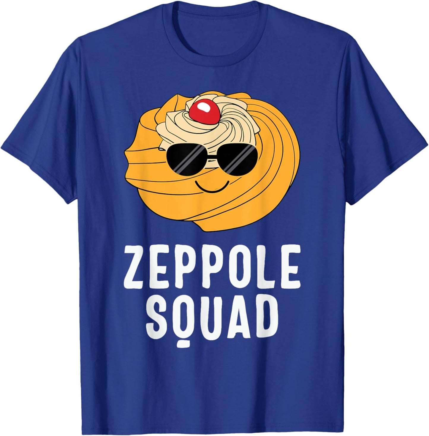 Saint Joseph's Day Zeppole Squad Sunglasses Italian Pastry M T-Shirt - T-Shirt | Royal