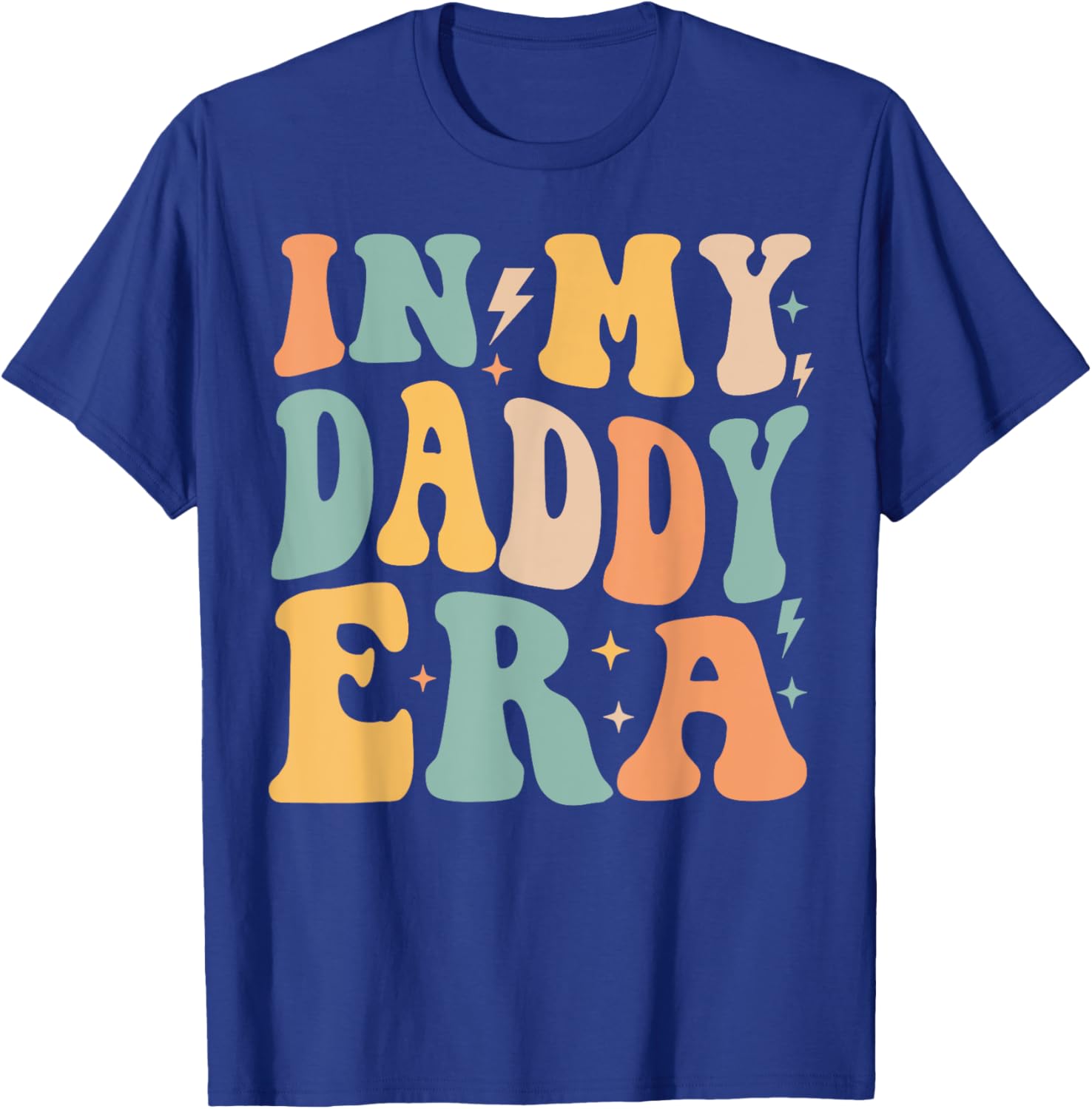 Retro Groovy In My Daddy Era Father's Day T-Shirt - T-Shirt | Royal