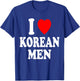 I Heart (Love) Korean Men Sexy Hot Attraction Asian Handsome T-Shirt - T-Shirt | Royal