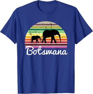 Botswana Shirt Elephant Safari Gift T Shirt T-Shirt - T-Shirt | Royal