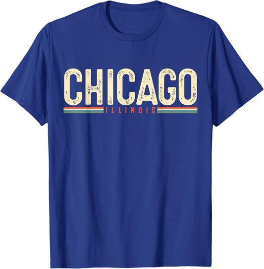 Chicago, Illinois T-Shirt - T-Shirt | Royal