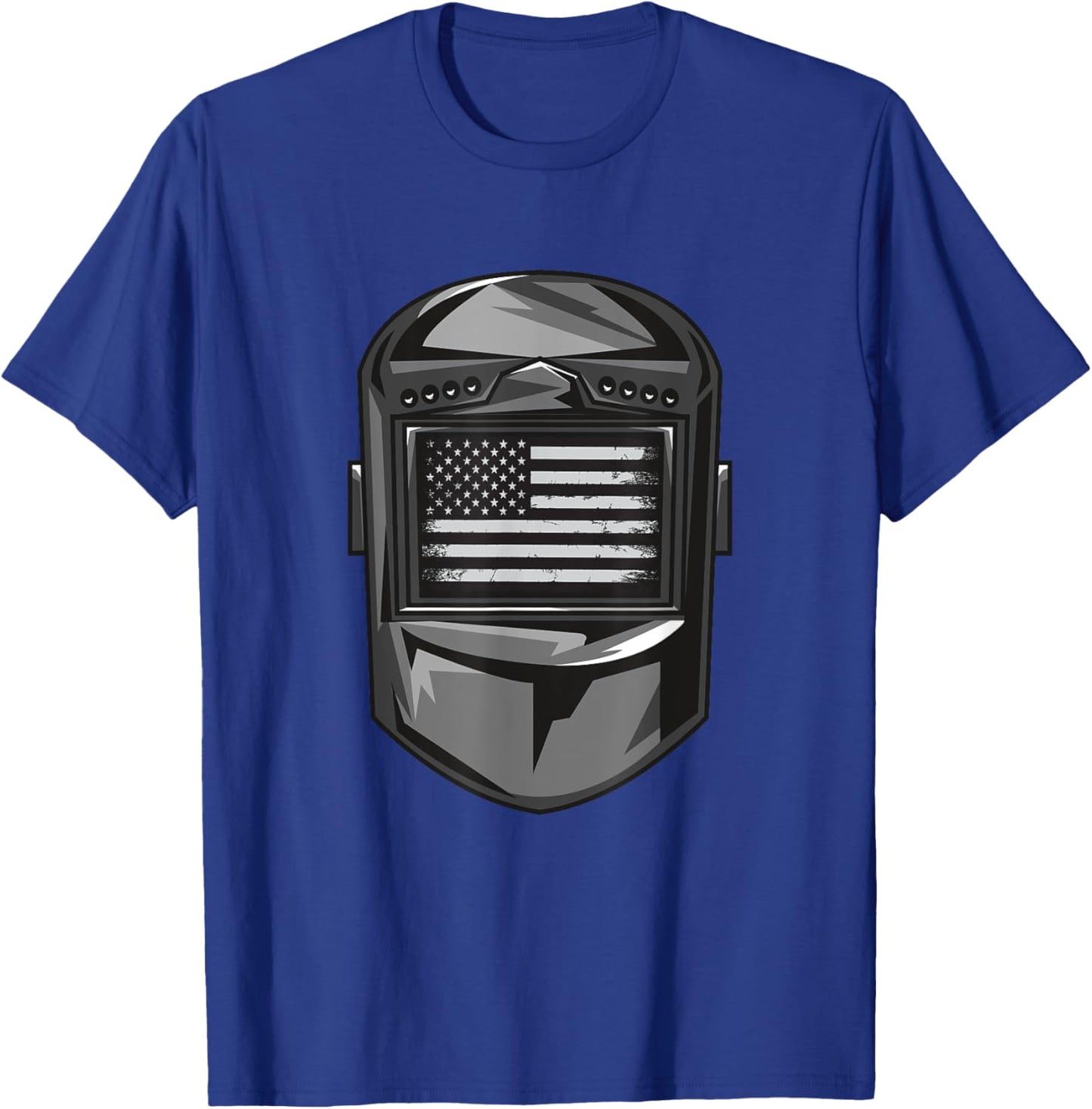 Welder American Flag T-Shirt - T-Shirt | Royal