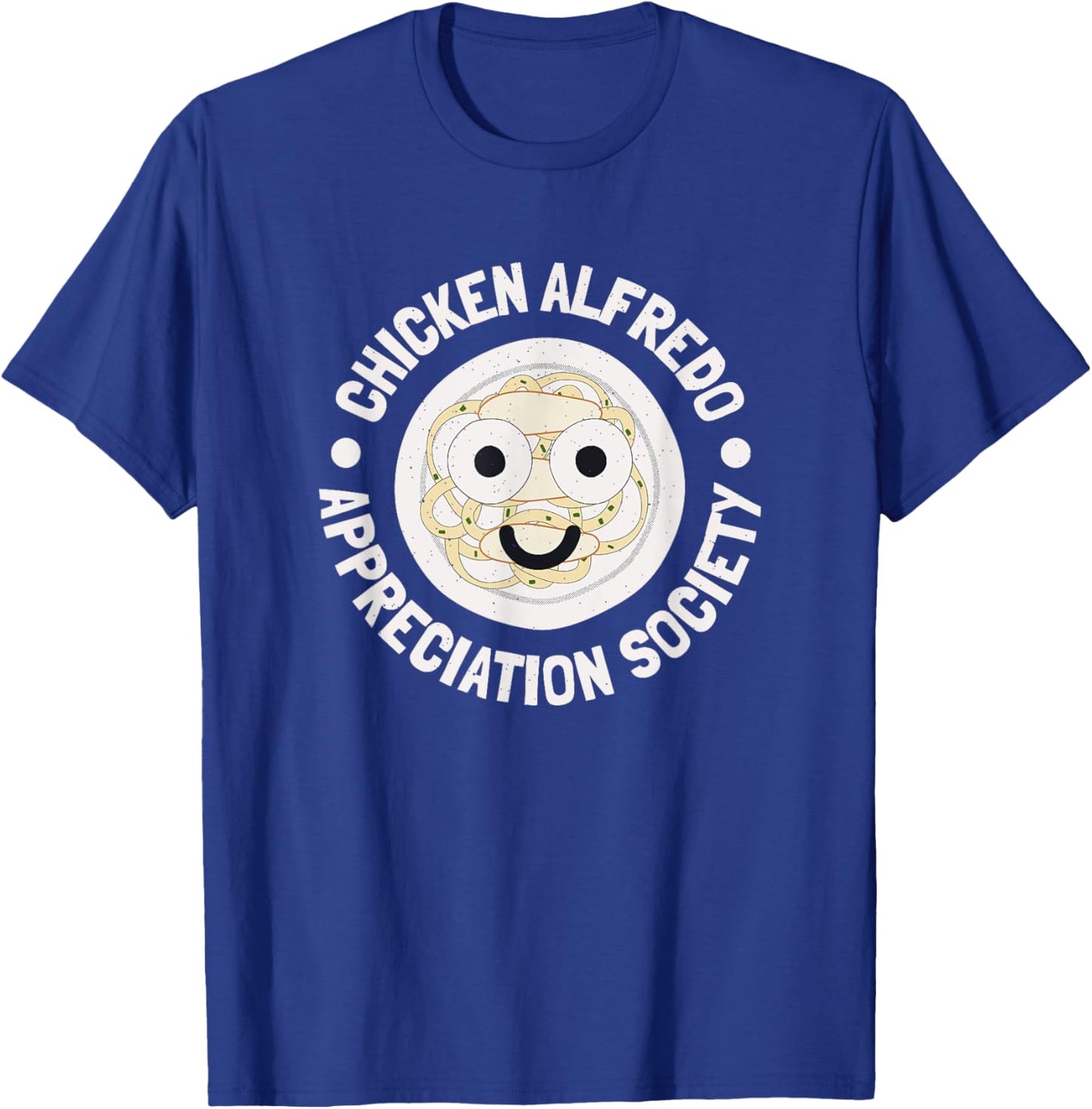 Love Chicken Alfredo Clothing Co. - Chicken Alfredo Appreciation Society - -Adult, Short Sleeve, Black, Small T-Shirt - T-Shirt | Royal