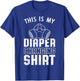 First Time Father Mask Funny Expecting Dad Gift From Wife T-Shirt - T-Shirt | Royal