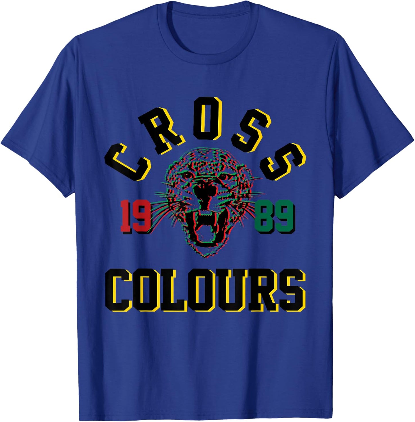 CXC 89 Cheetah | Retro Graphic 1990's Urban Vintage T-Shirt - T-Shirt | Royal