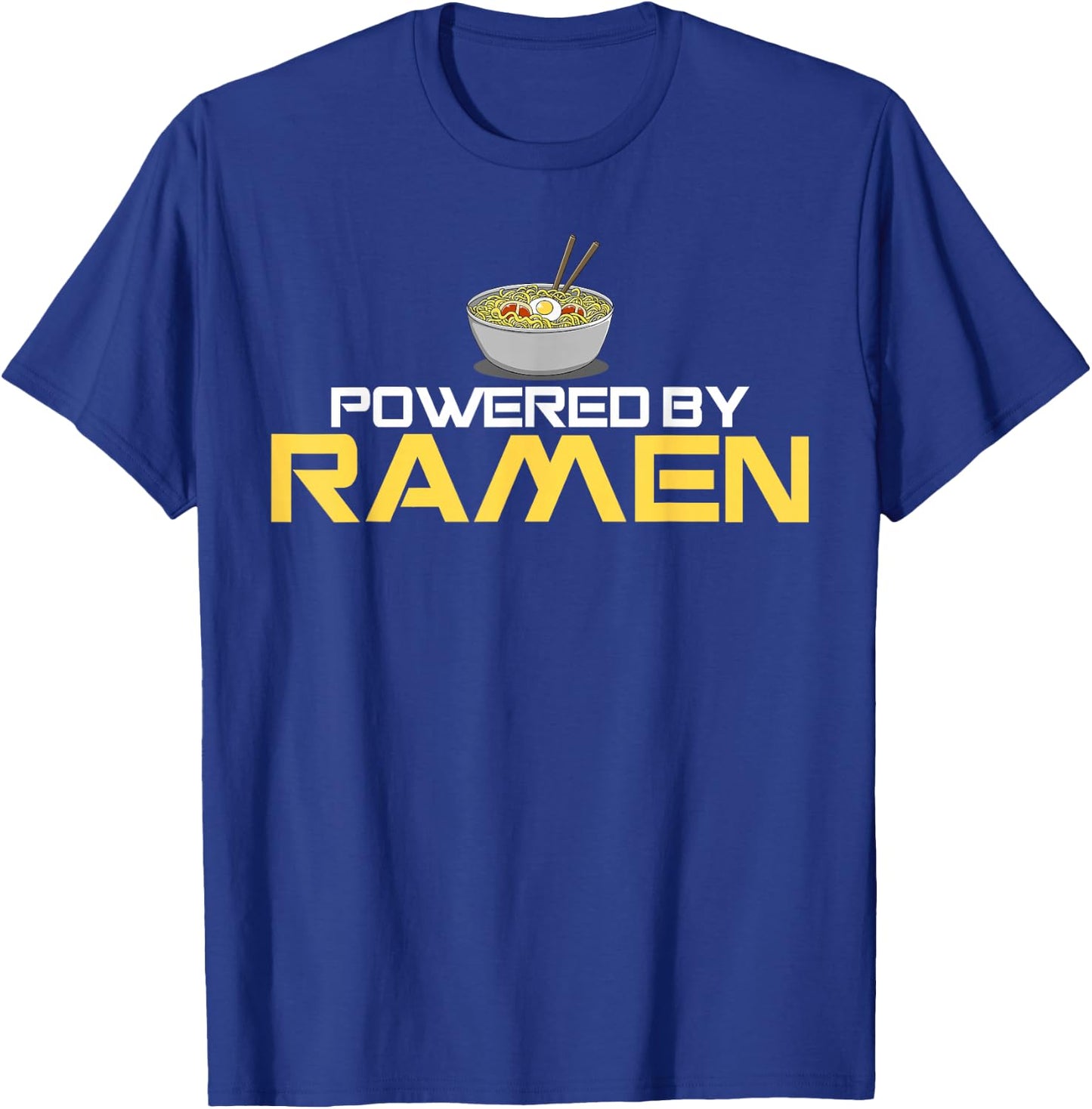 Powered by Ramen Japanese Anime Noodles T-Shirt - T-Shirt | Royal