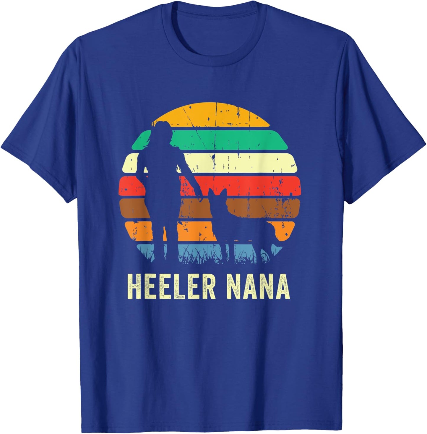 Cute Heeler Nana | Mom, Mother, Pet Cattle Dog Owner Gift Women T-Shirt - T-Shirt | Royal