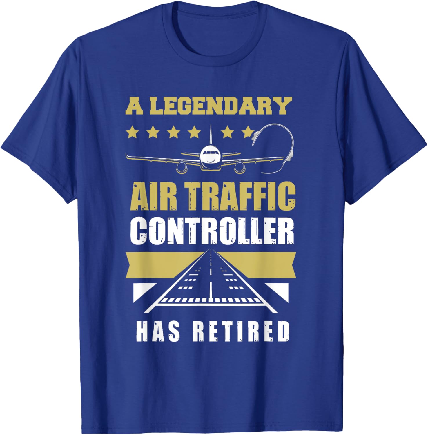 Retired Air Traffic Controller Shirt Retirement Gift T-Shirt - T-Shirt | Royal