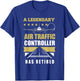 Retired Air Traffic Controller Shirt Retirement Gift T-Shirt - T-Shirt | Royal