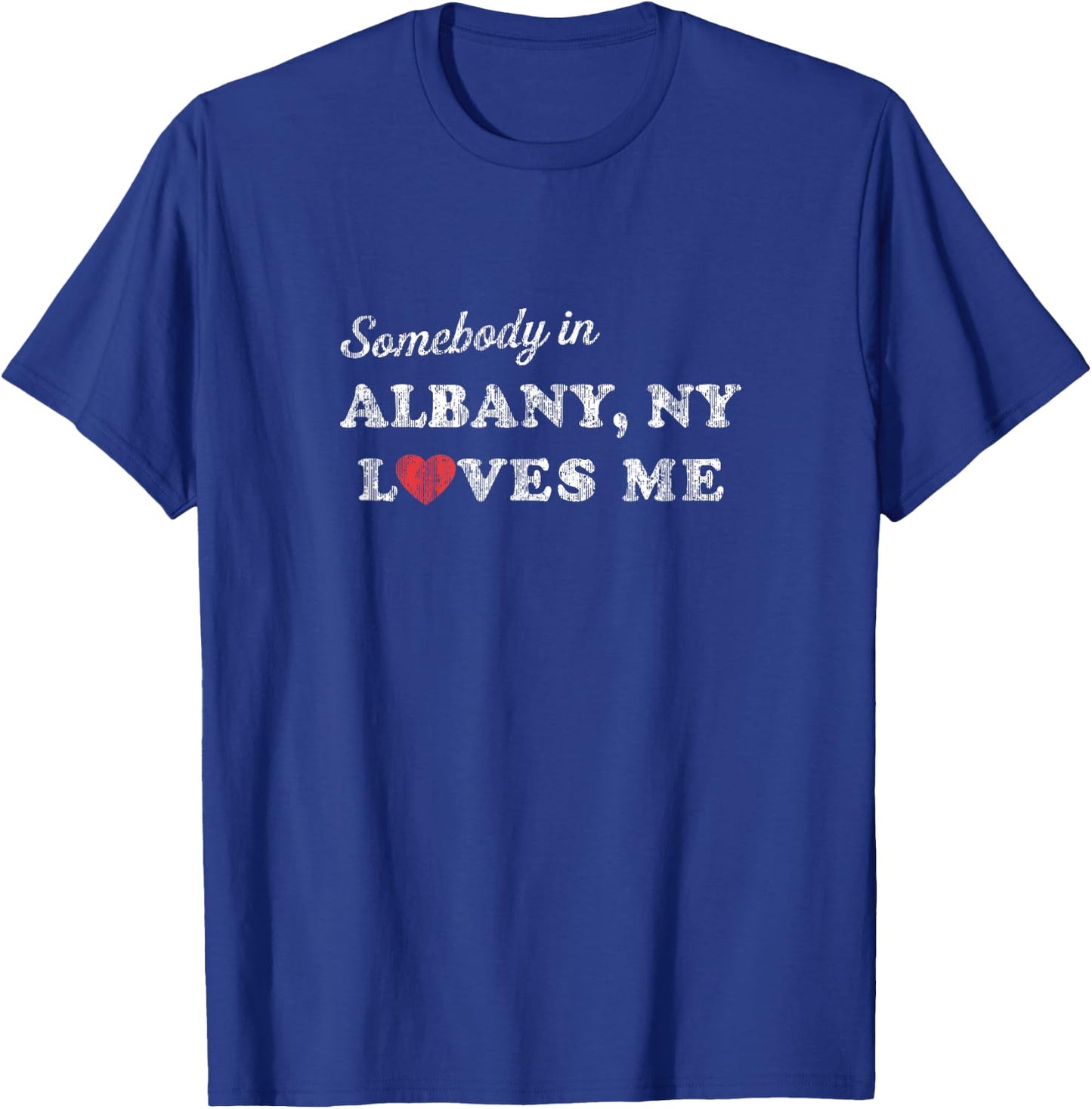 Albany New York NY Retro 70's Gift of Love T-Shirt - T-Shirt | Royal