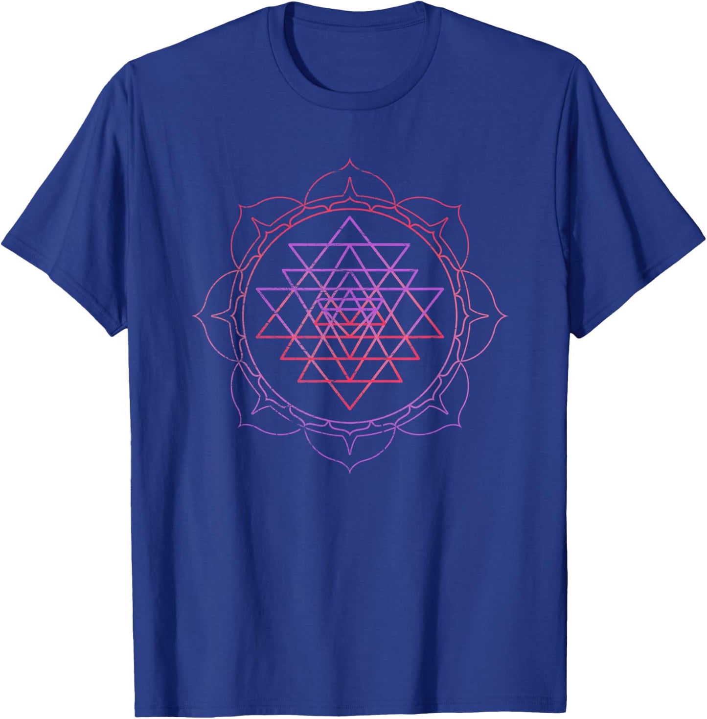 Sacred Geometry Sri Yantra Yoga Lotus Mandala Psy Goa DMT T-Shirt - T-Shirt | Royal