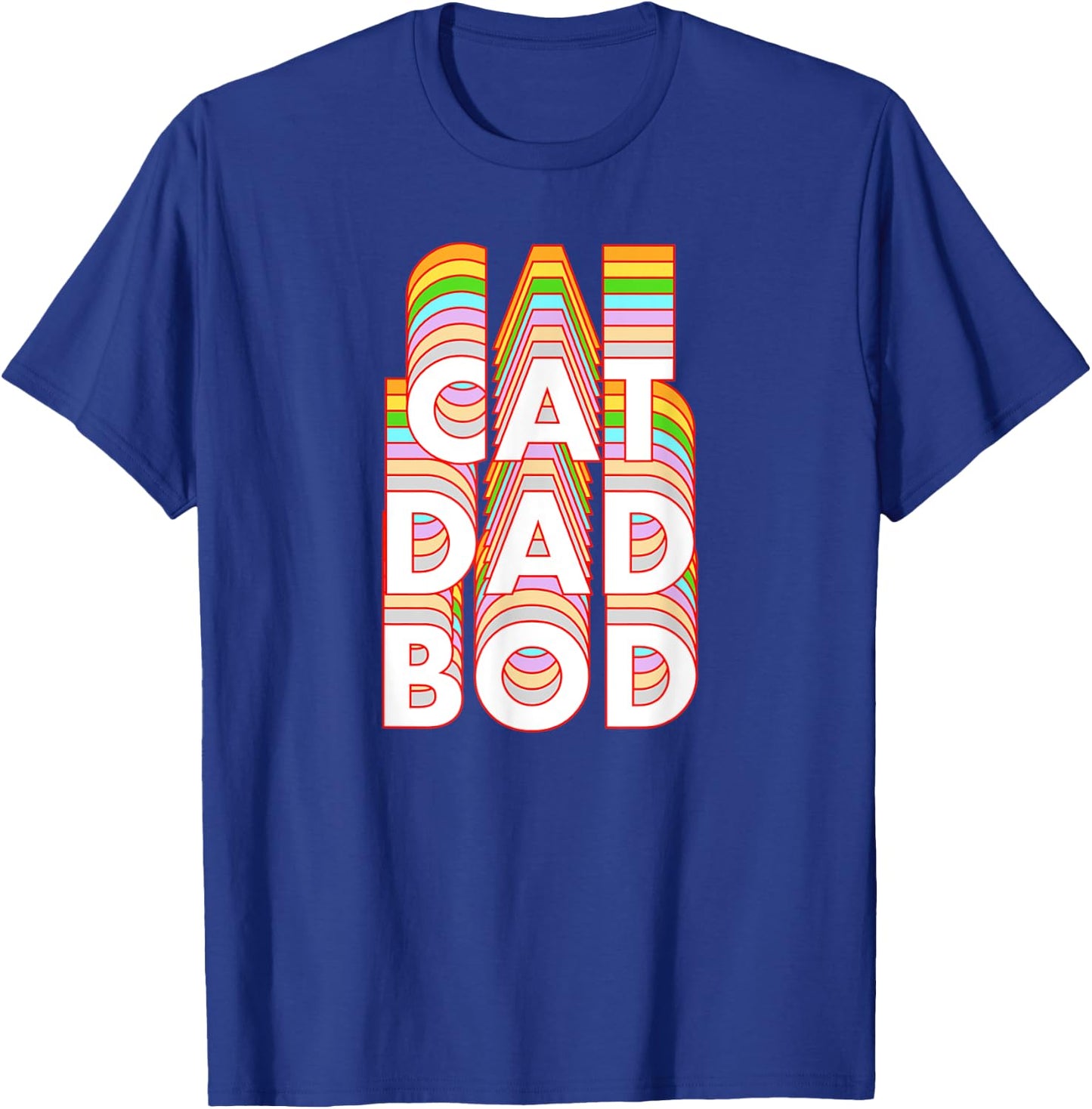 Funny Cat Dad Bod Pet Owner Fitness Gym Gift Women T-Shirt - T-Shirt | Royal