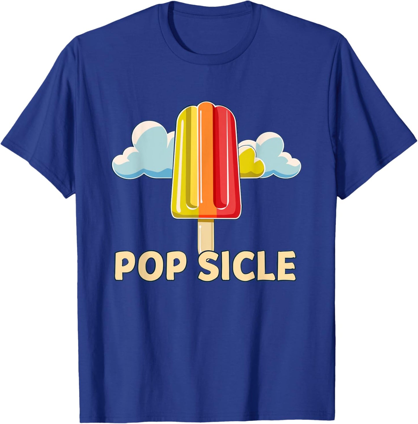 Funny rainbow Popsicle Outfit for Ice Cream Lovers Men Women Kids T-Shirt - T-Shirt | Royal