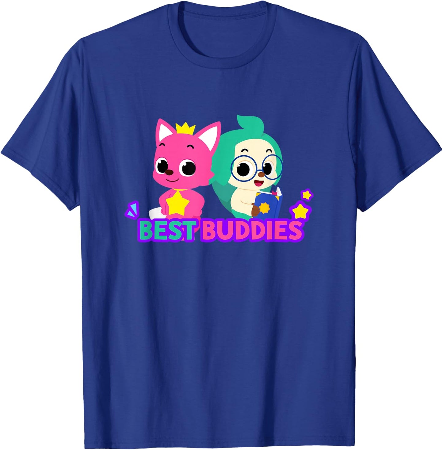 Pinkfong Wonderstar Best Buddies Pinkfong and Hogi Small T-Shirt - T-Shirt | Royal