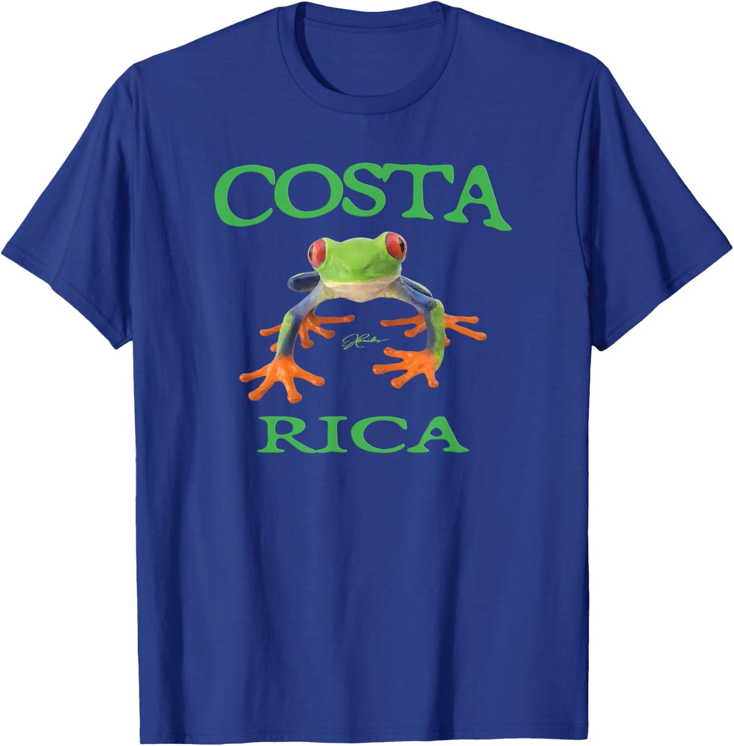 JCombs: Costa Rica Red-Eyed Tree Frog T-Shirt - T-Shirt | Royal