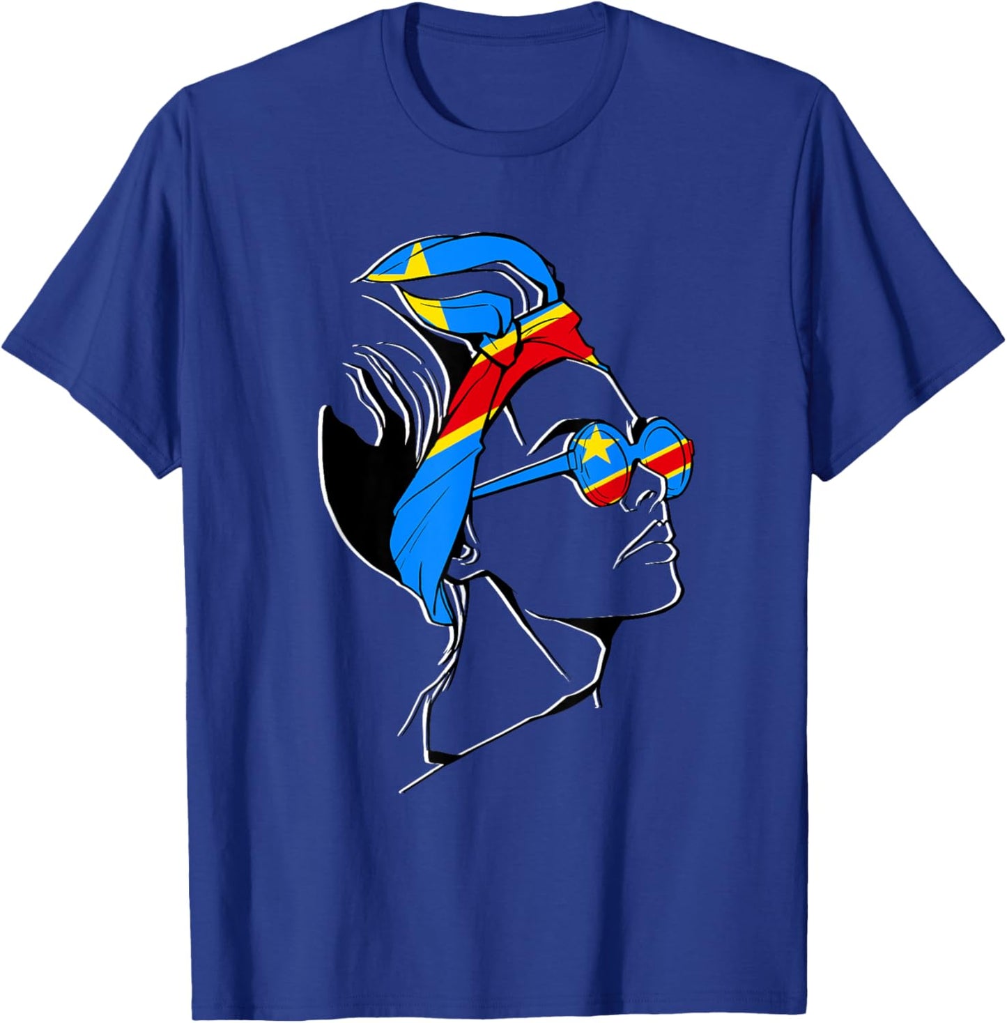 Scarf woman Congolese pride DRC Republic of Congo T-Shirt - T-Shirt | Royal