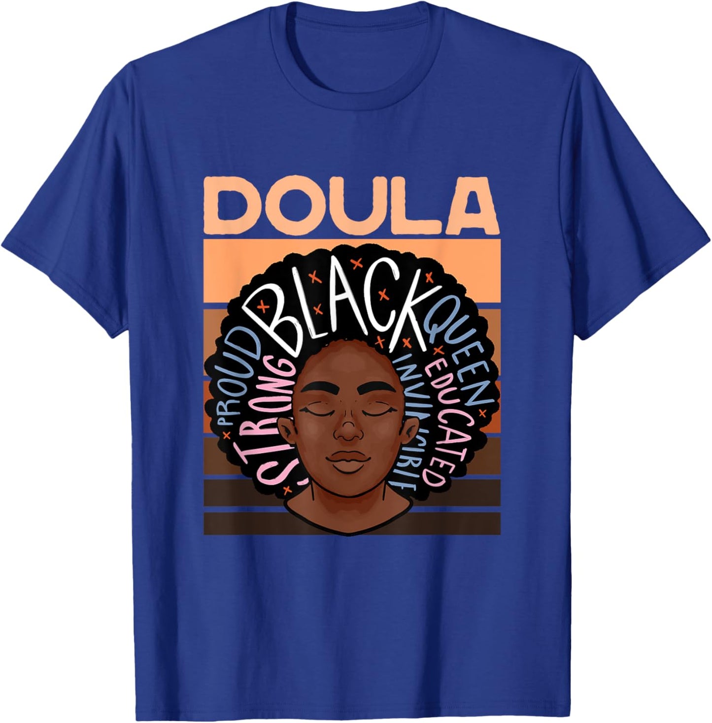 Black Doula Melanin Childbirth Support Midwife Labor Doula T-Shirt - T-Shirt | Royal
