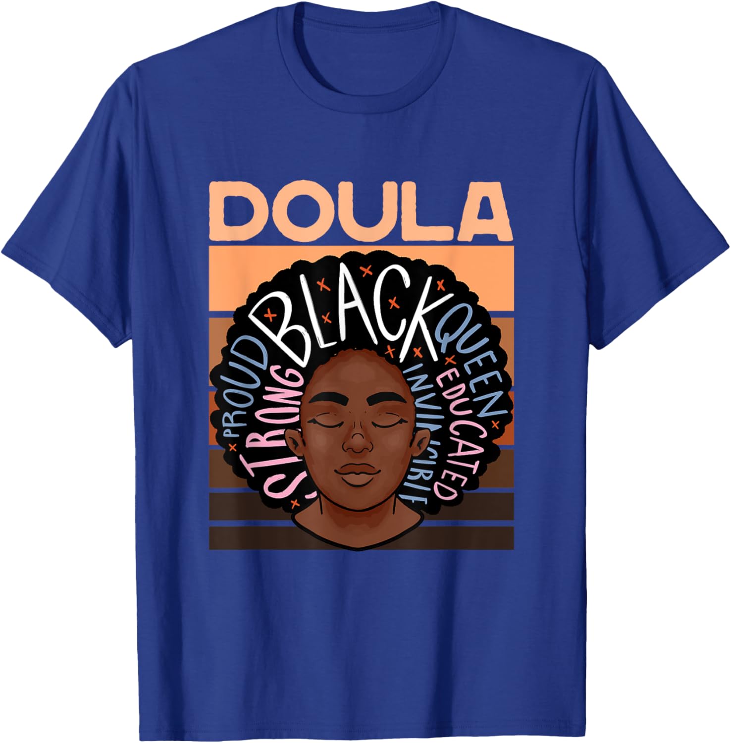 Black Doula Melanin Childbirth Support Midwife Labor Doula T-Shirt - T-Shirt | Royal
