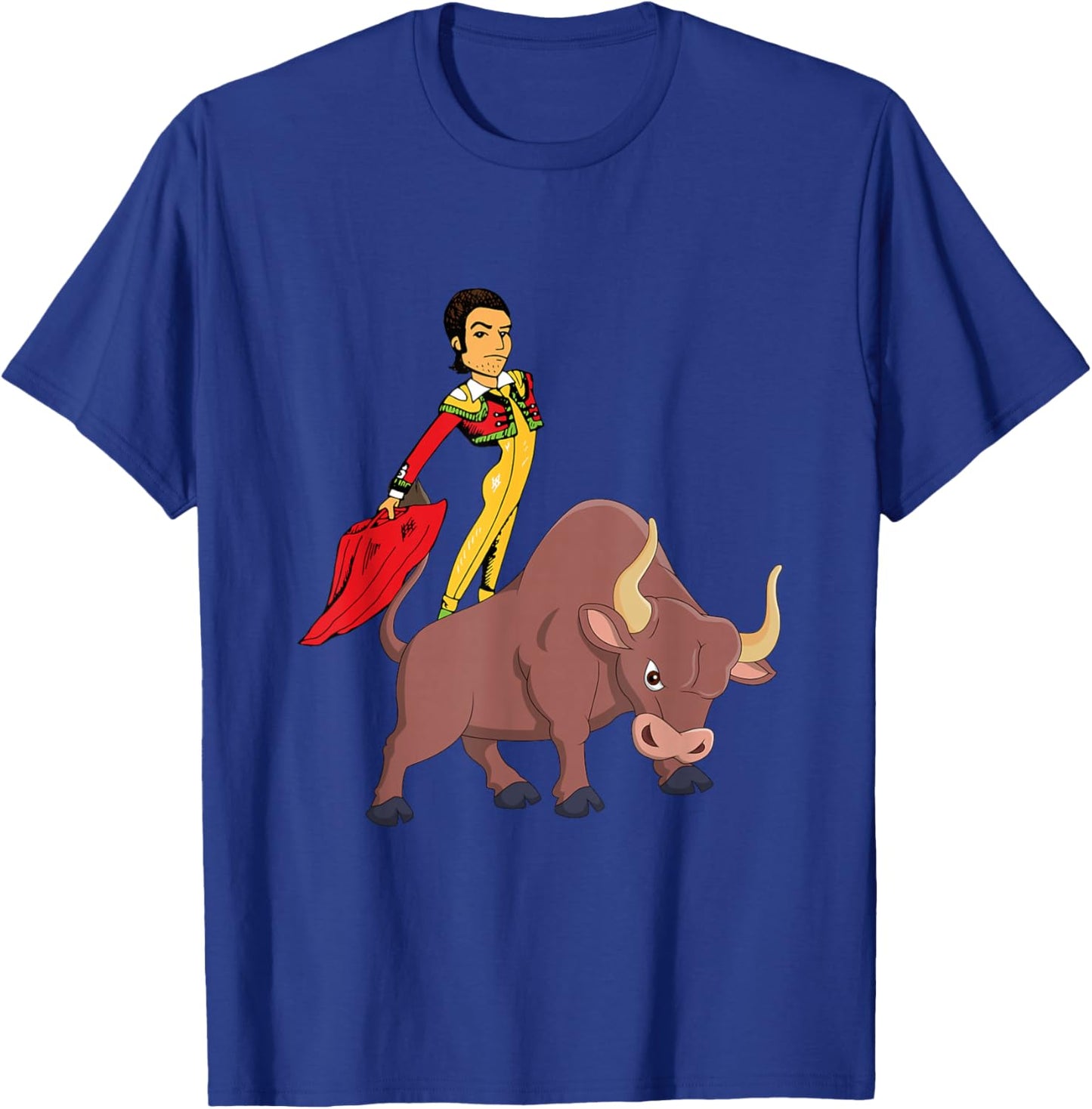 Bull Fighters, Funny Bull Fighting Lovers Costume T-Shirt - T-Shirt | Royal