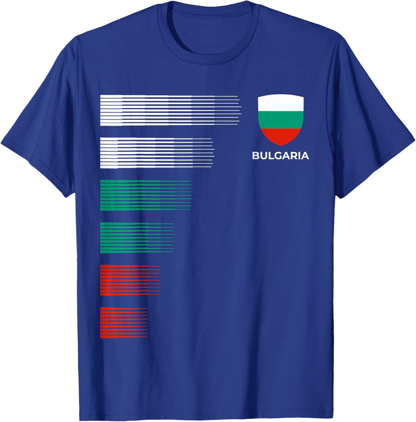 Bulgaria Flag Emblem Patriotic Bulgarian National Pride T-Shirt - T-Shirt | Royal