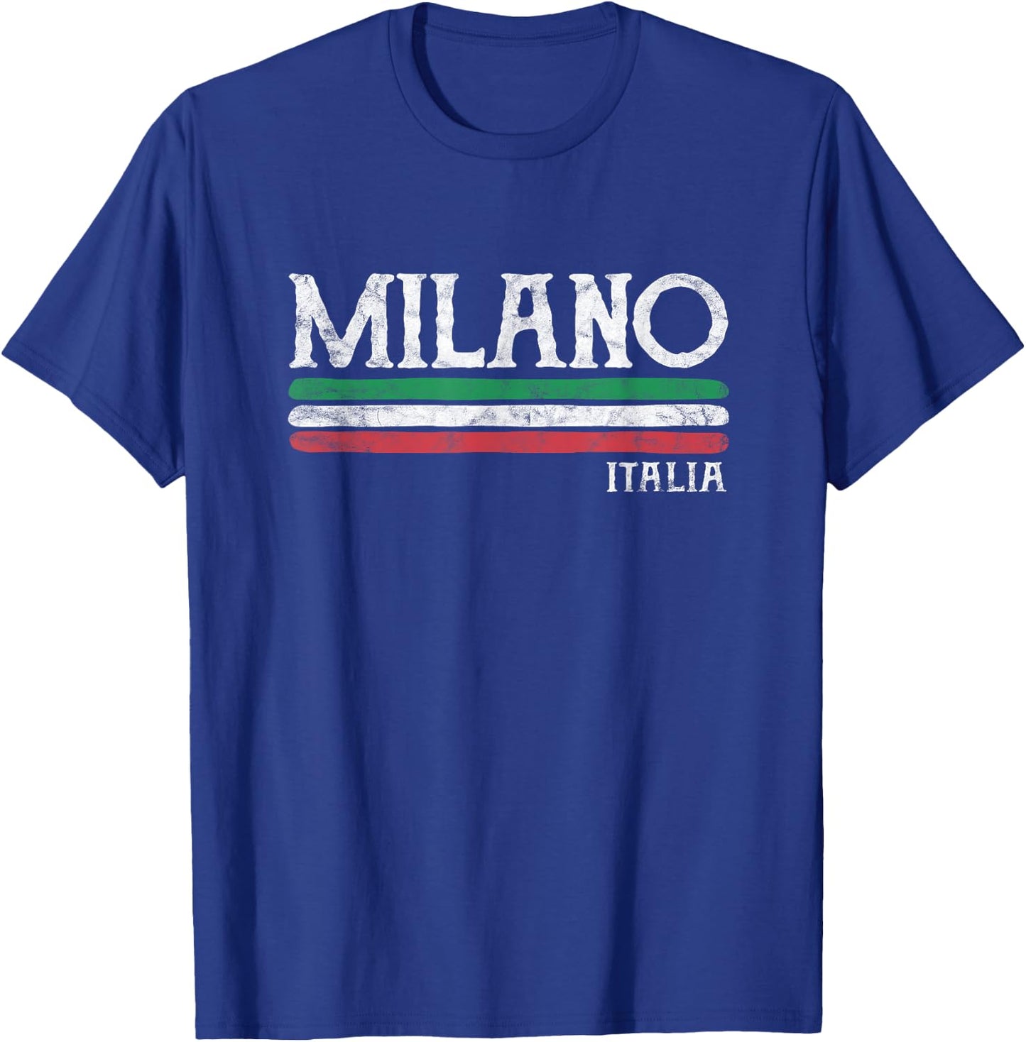 Milan Italy Italian Flag Souvenirs Gift T-Shirt - T-Shirt | Royal
