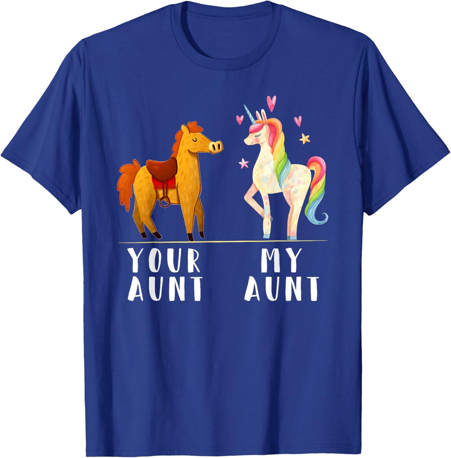 Your Aunt My Aunt Funny Niece Auntie Unicorn T-Shirt - T-Shirt | Royal