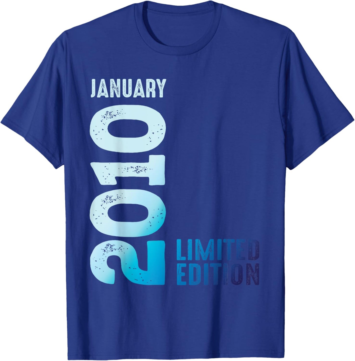 Limited Edition 2010 January 2010 T-Shirt - T-Shirt | Royal