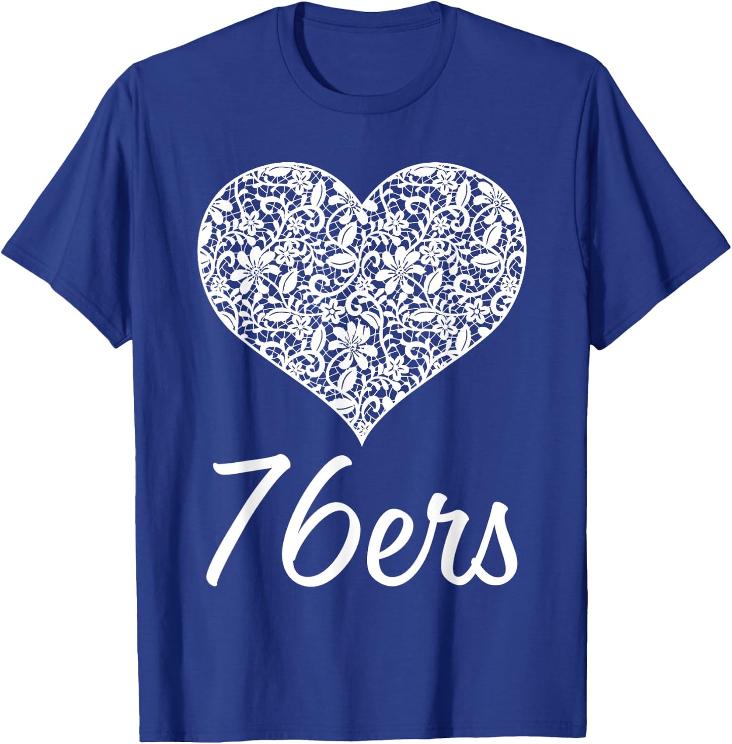76Ers Independence Lace Heart HS T-Shirt - T-Shirt | Royal