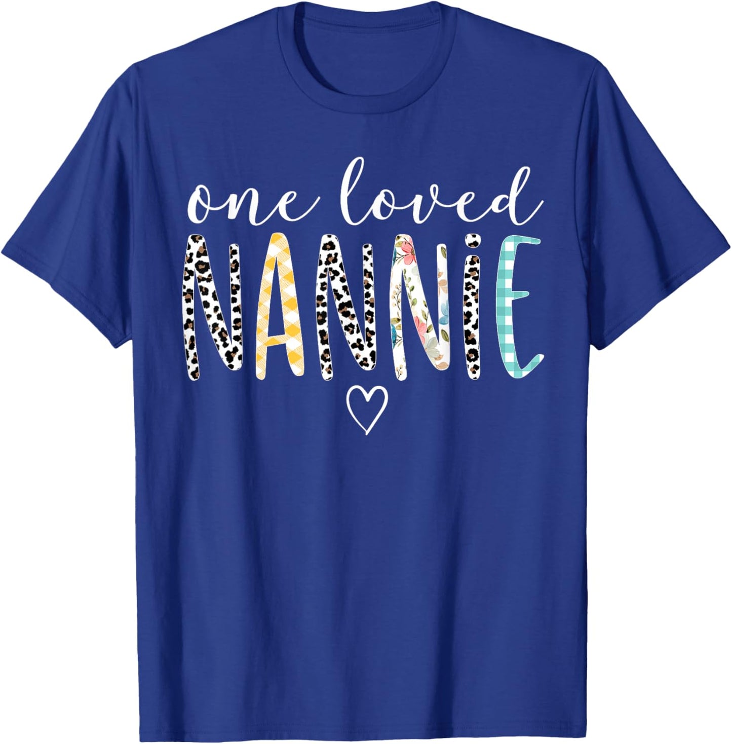 Nannie Gifts Women One Loved Nannie Mother's Day T-Shirt - T-Shirt | Royal