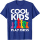 Cool Kids Play Chess Funny Chess Lover Shirt for Boys Girls T-Shirt - T-Shirt | Royal
