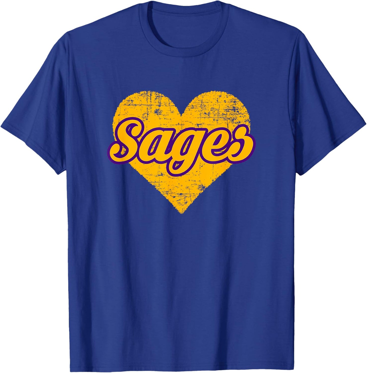 Monticello Sages Over Heart T-Shirt - T-Shirt | Royal