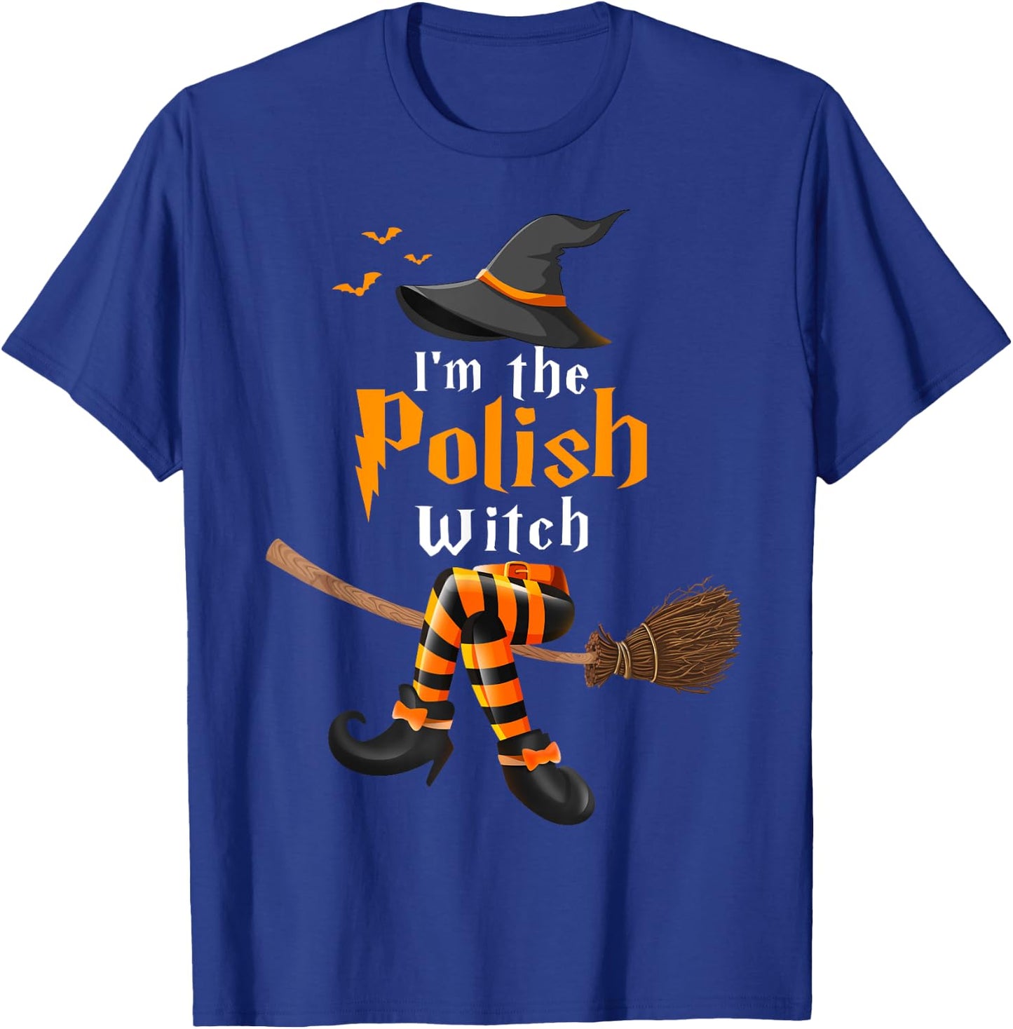 I'm The Polish Witch Halloween Costume Witches T-Shirt - T-Shirt | Royal