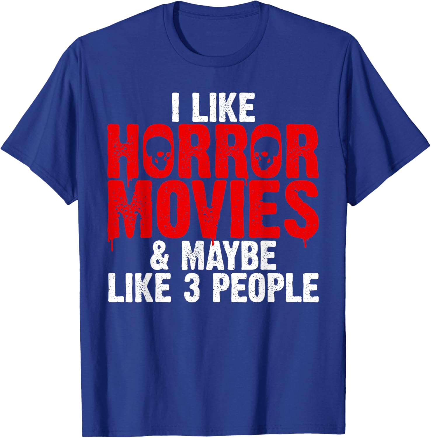 Funny Horror Movie Design Women Horror Movie Lover T-Shirt - T-Shirt | Royal