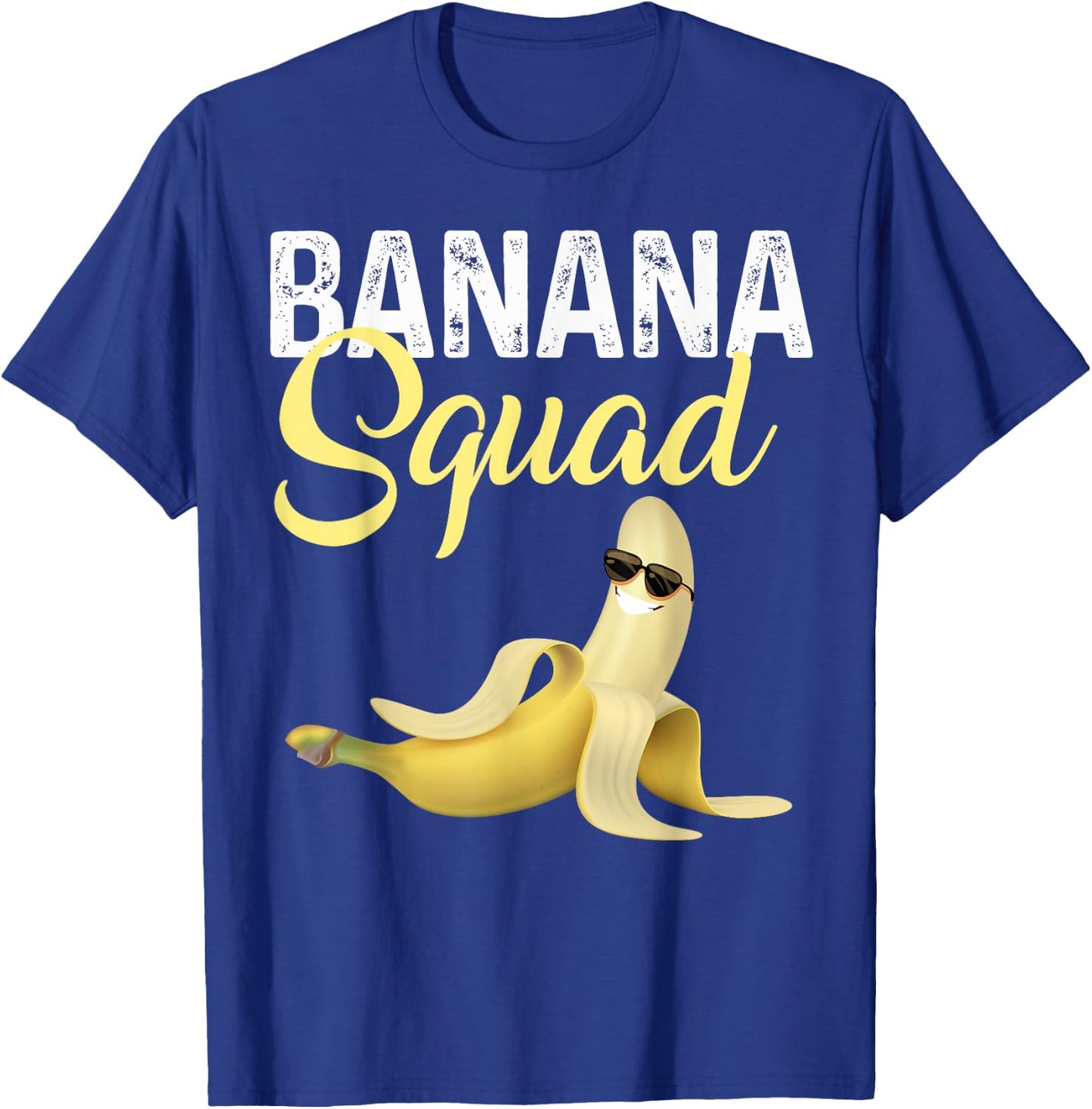 Cool Banana Squad Halloween Costume Banana Sunglusses Team T-Shirt - T-Shirt | Royal