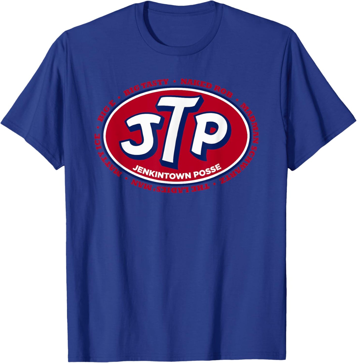 Vertigo Creative Products Men's Jenkintown Posse - Represent! Black Retro T-Shirt - T-Shirt | Royal