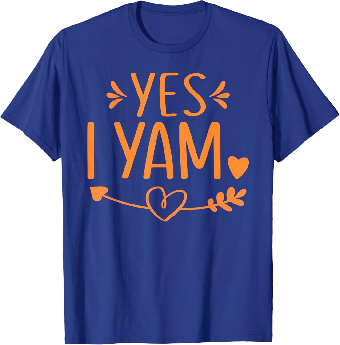 Thanksgiving Matching Couples Outfit Sweet Potato Yes I Yam T-Shirt - T-Shirt | Royal