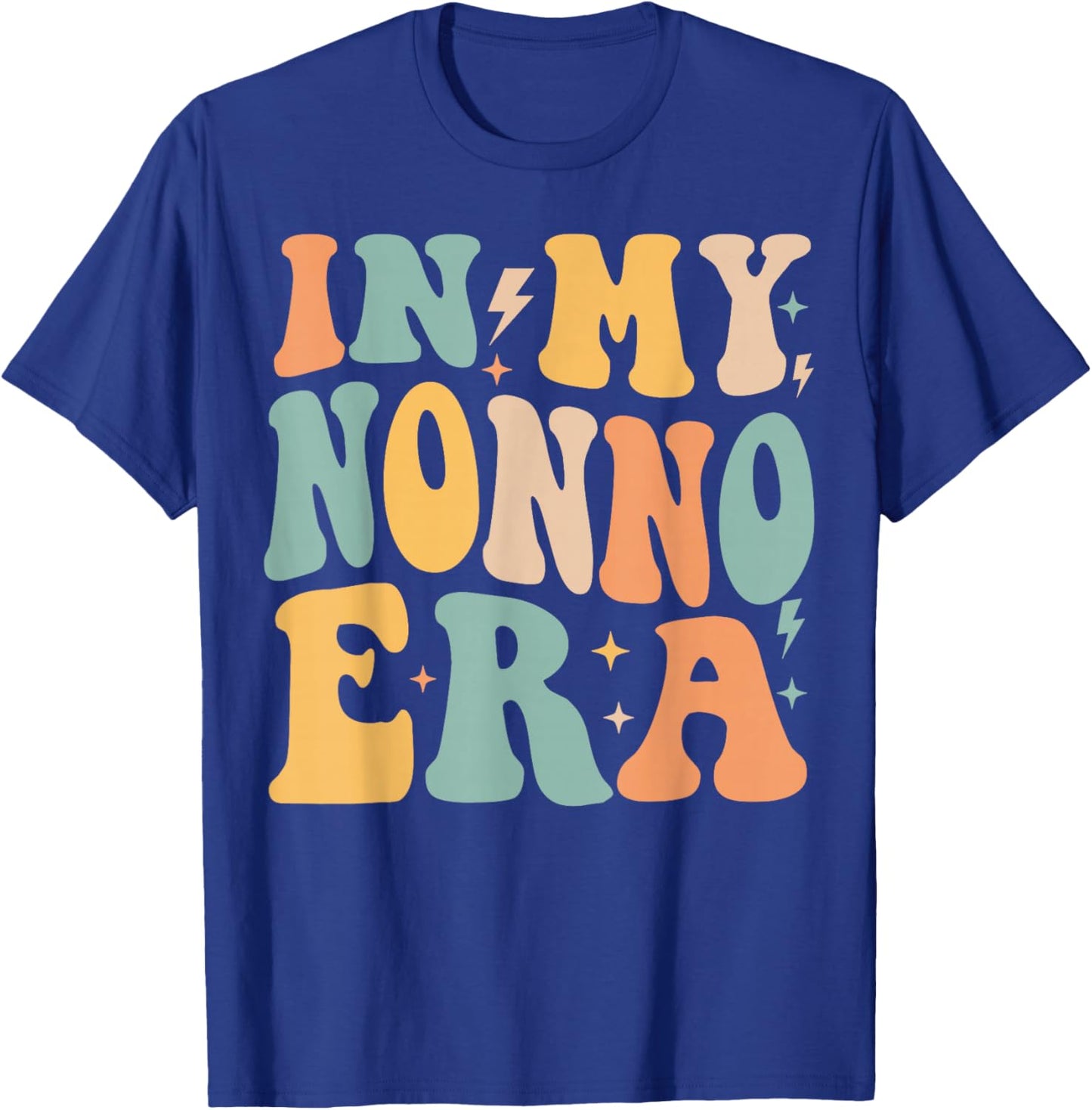 Retro Groovy In My Nonno Era Father's Day T-Shirt - T-Shirt | Royal