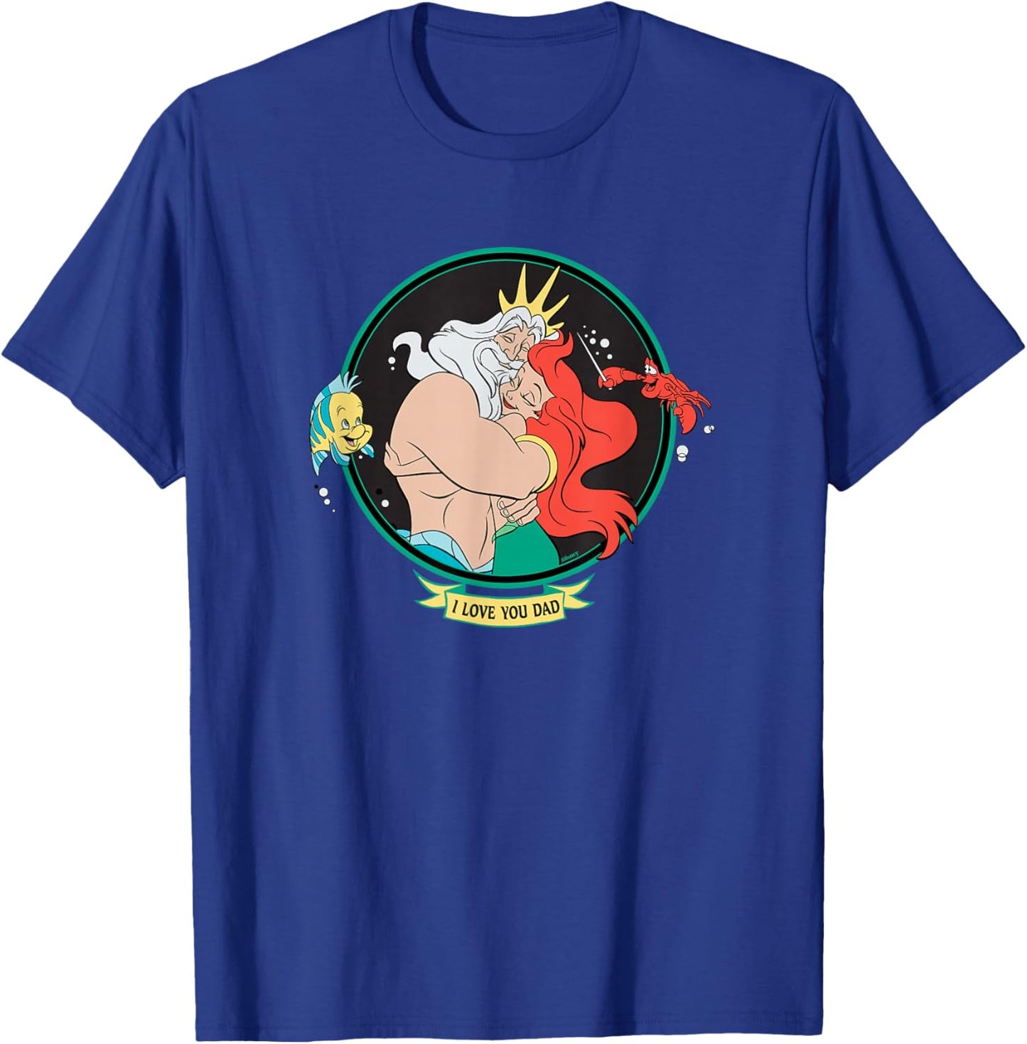 Disney The Little Mermaid King Triton & Ariel Father’s Day T-Shirt - T-Shirt | Royal