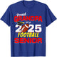 Senior Grandpa 2025 Proud Grandpa of a 2025 Senior Football T-Shirt - T-Shirt | Royal