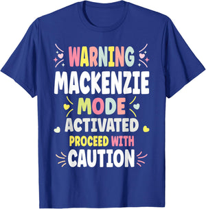 MACKENZIE Personalized Women's Gift Custom MACKENZIE T-Shirt - T-Shirt | Royal