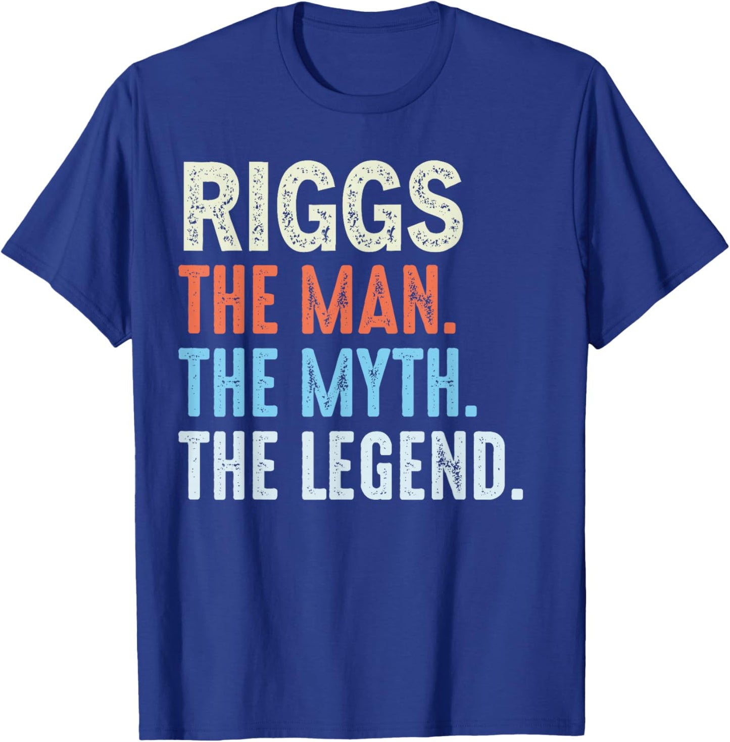 Riggs The Legend Name Personalized Cute Idea Men Vintage T-Shirt - T-Shirt | Royal