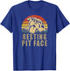 Resting Pit Face - Pitbull Lovers Gift T-Shirt - T-Shirt | Royal