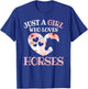 Just A Girl Who Loves Horses Horse Lover Horseback Riding T-Shirt - T-Shirt | Royal