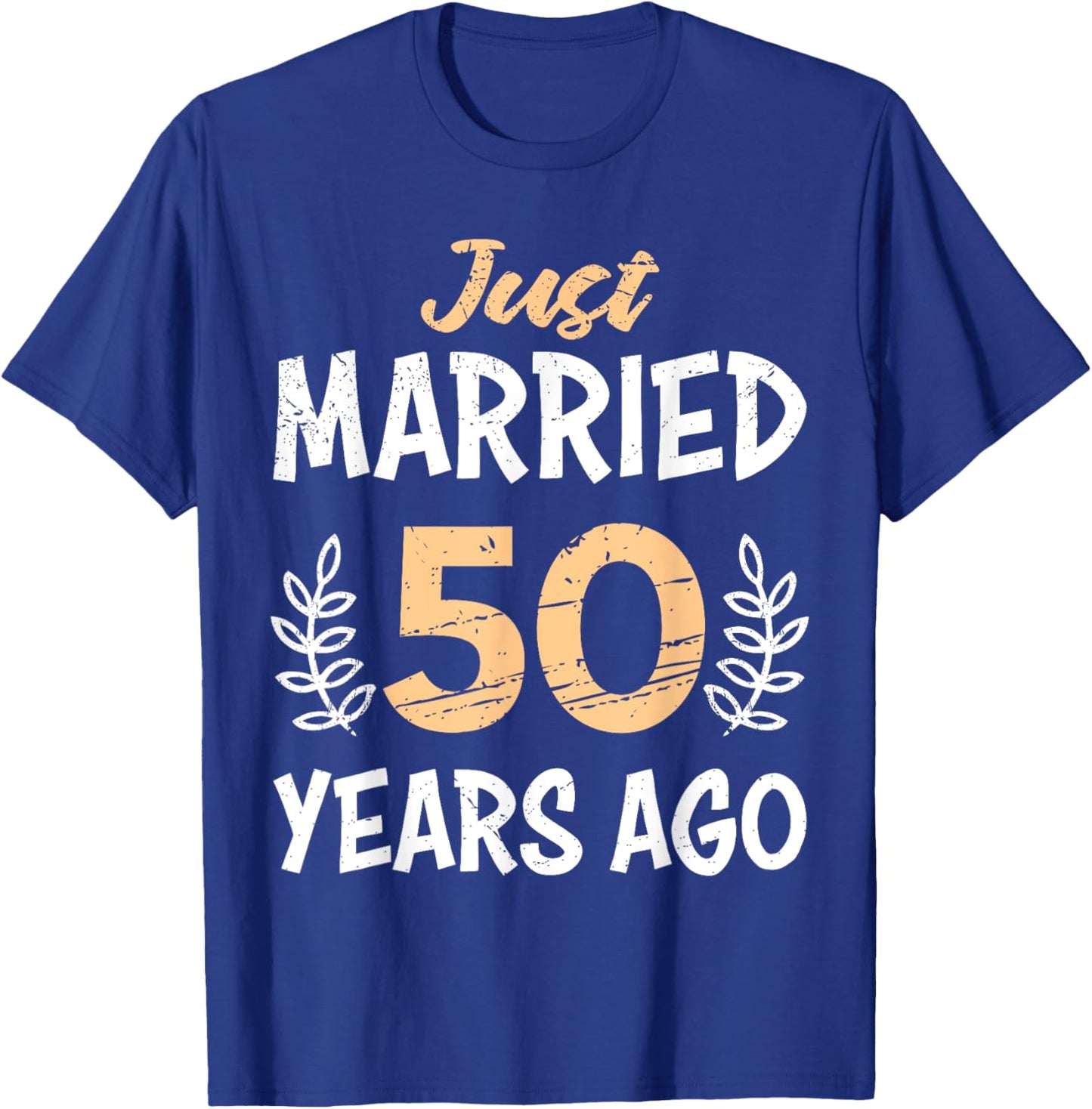 Just married 50 Jahre Goldene Hochzeit T-Shirt - T-Shirt | Royal