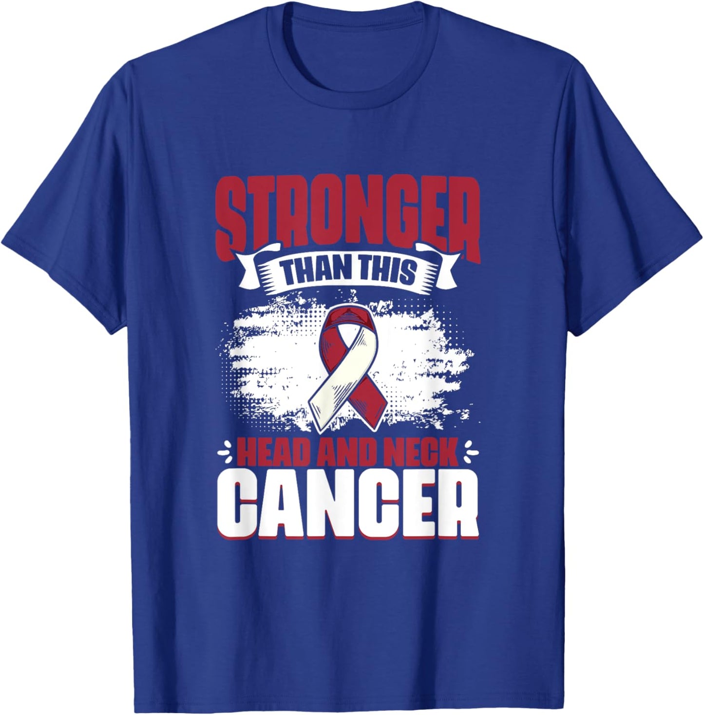 Throat Cancer Stronger Than Head And Neck Cancer Awareness T-Shirt - T-Shirt | Royal