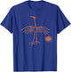 Crane Petroglyph. T-Shirt - T-Shirt | Royal