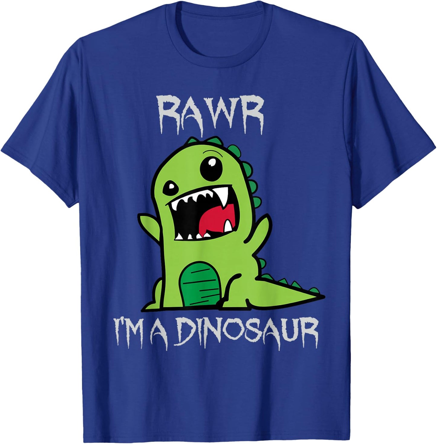 Rawr I'm A Dinosaur Cartoon T-Rex Monster T-Shirt - T-Shirt | Royal