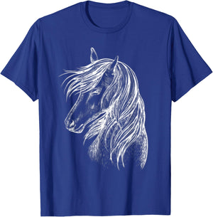 Girls horses love riding horse box great beauty T-Shirt - T-Shirt | Royal