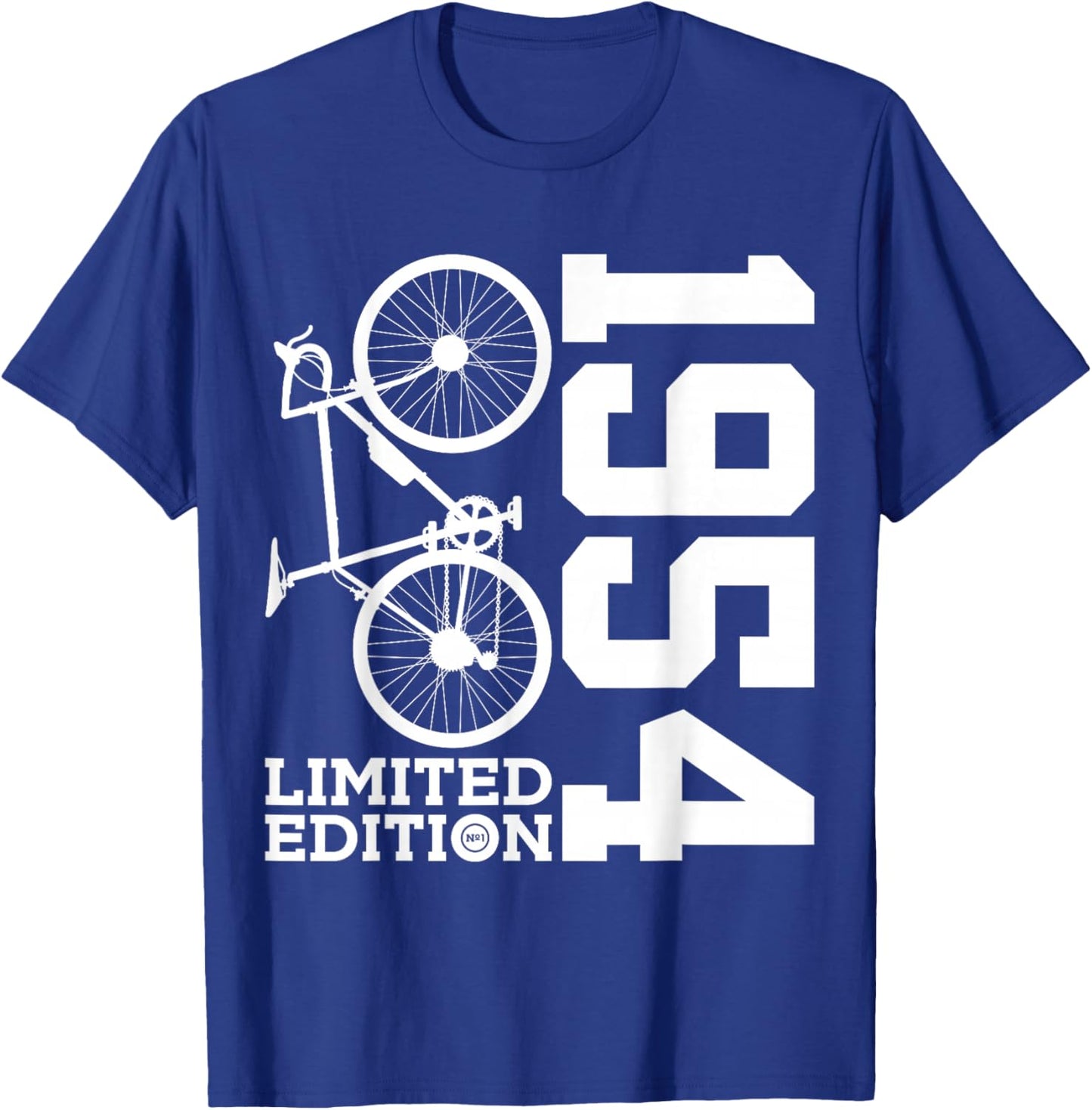 Cyclist 1954 Bike 72nd Birthday Racing Bike T-Shirt - T-Shirt | Royal