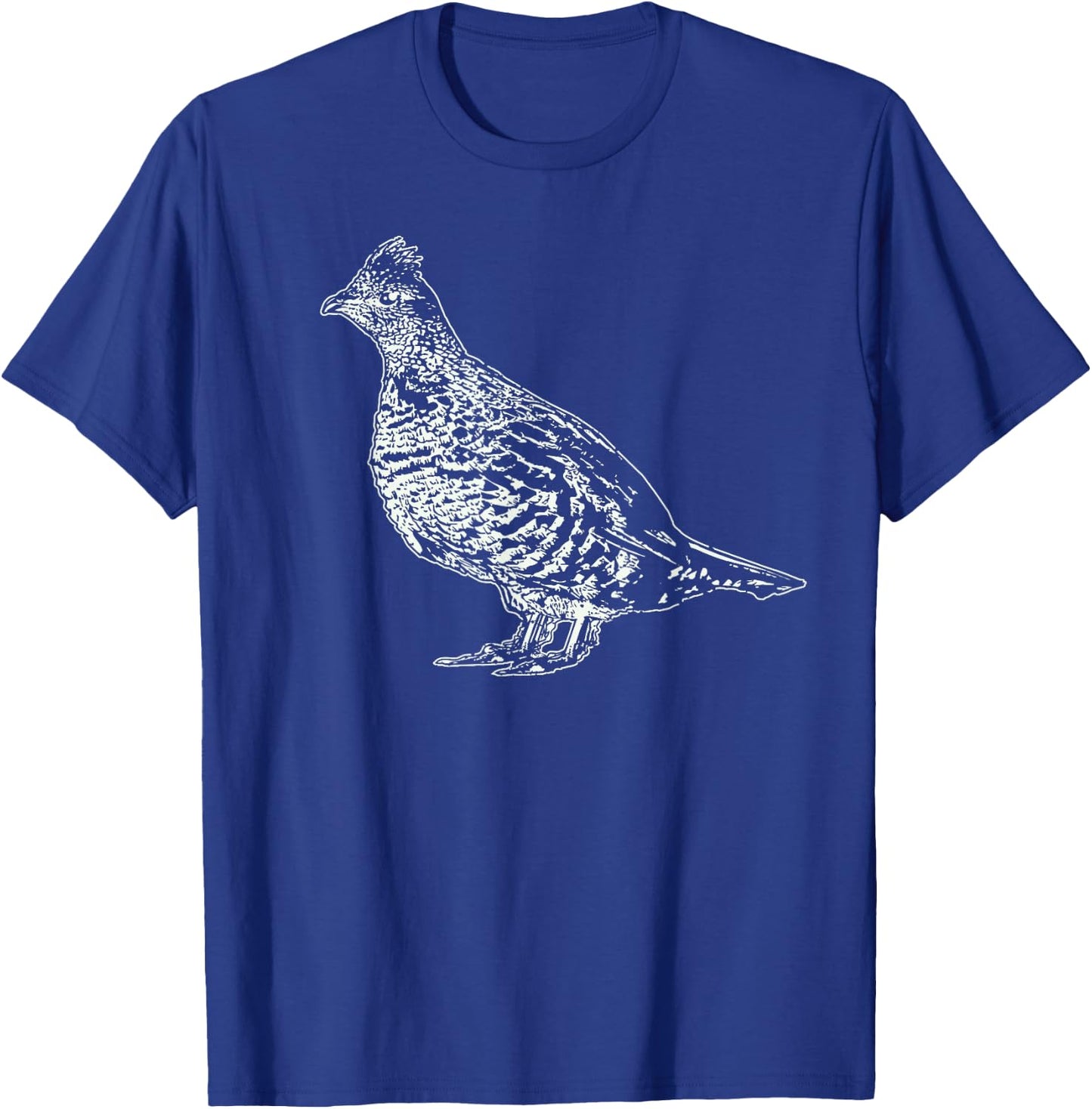 Ruffed Grouse Shirt | Ornithology, Birding, Bird Lover Gift T-Shirt - T-Shirt | Royal